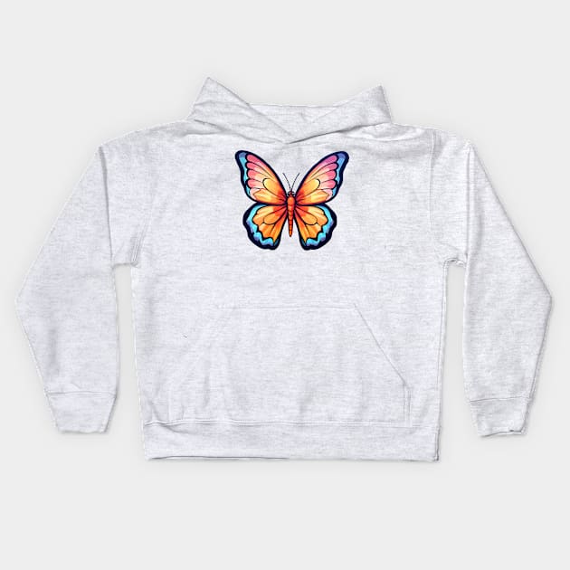 Butterflies design Kids Hoodie by Printashopus